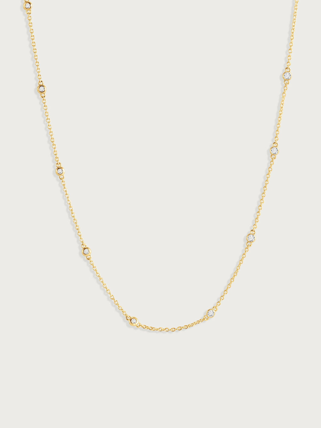 Gold Chain with Crystals