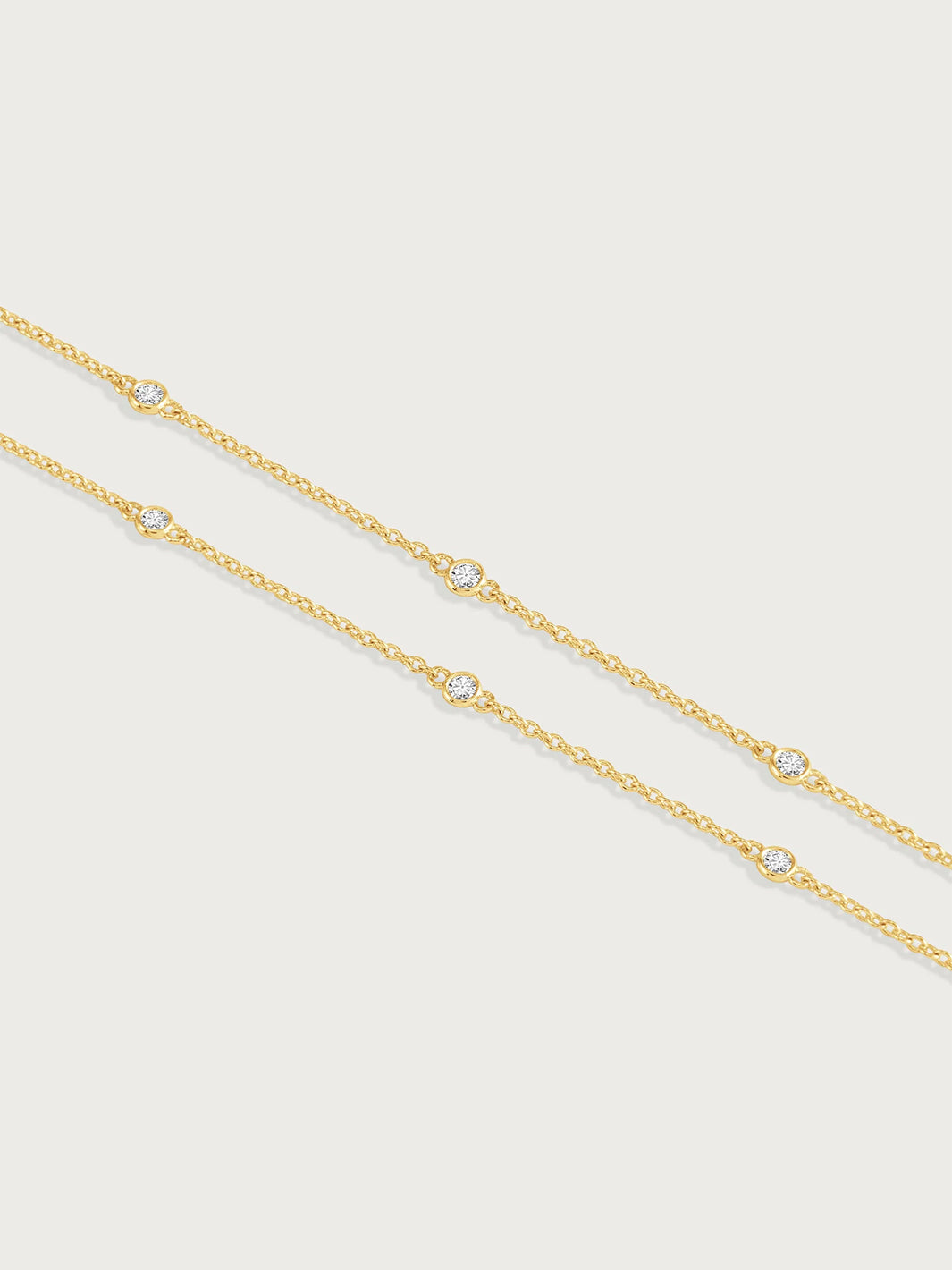 Gold Chain with Crystals