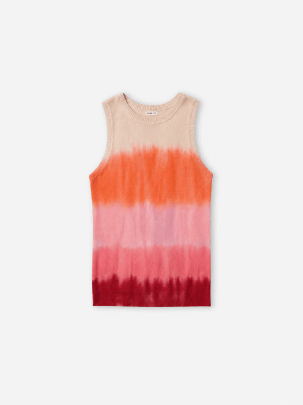 Ombre Crew Neck Tank in Warm Gradient