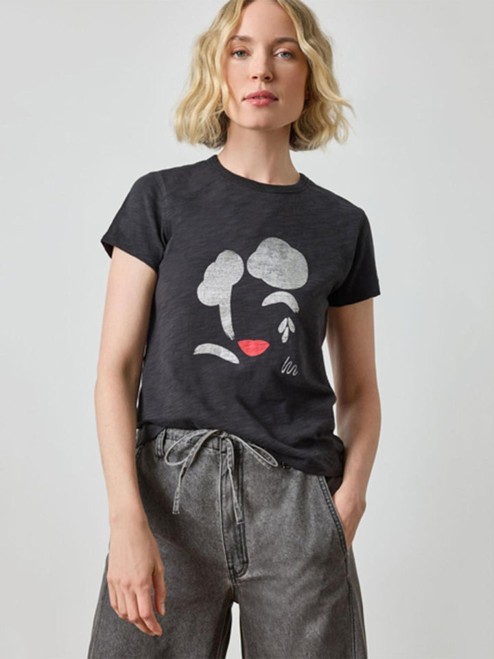 Graphic Tee in Black