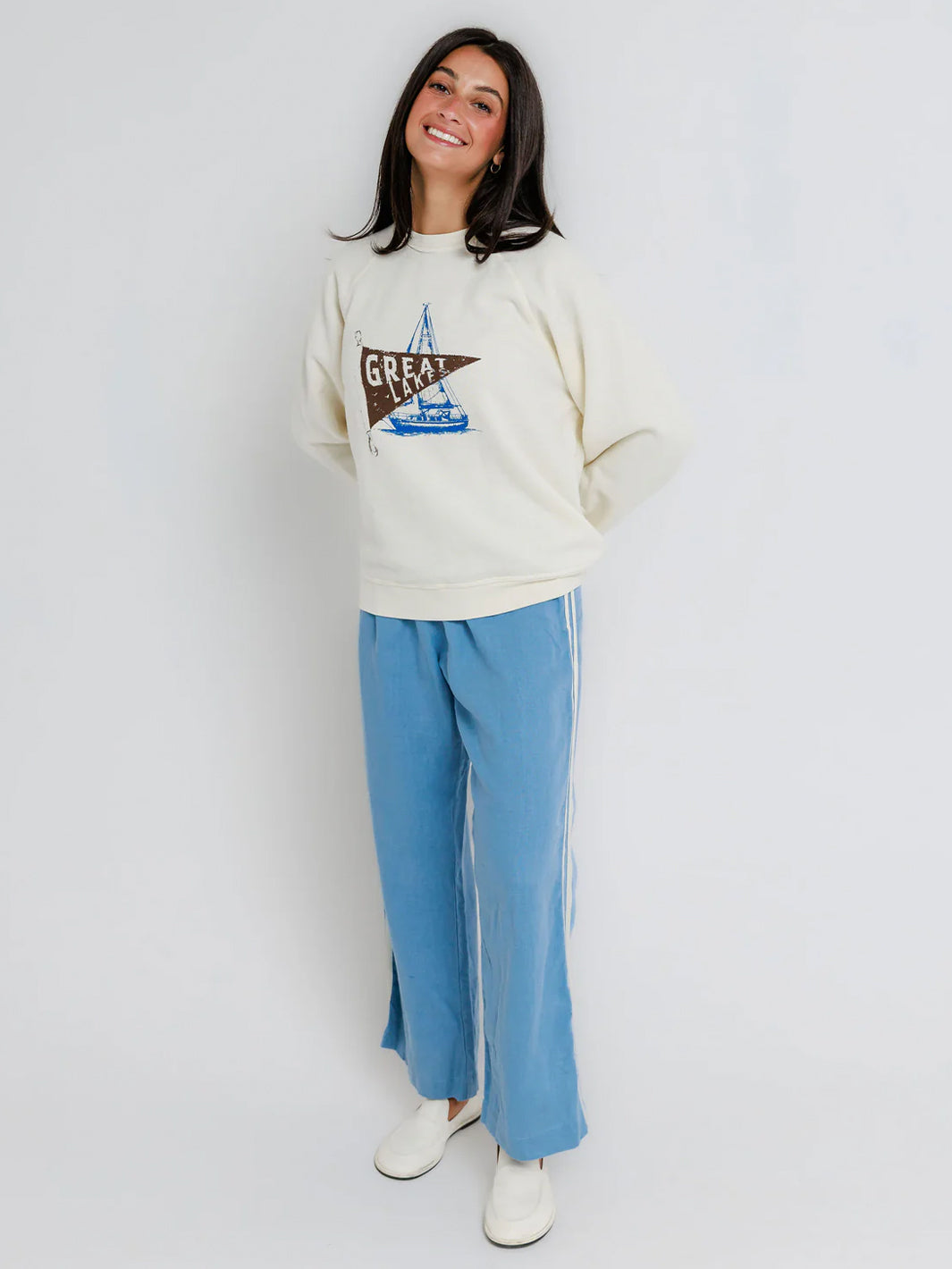 Great Lakes Crew in Off White