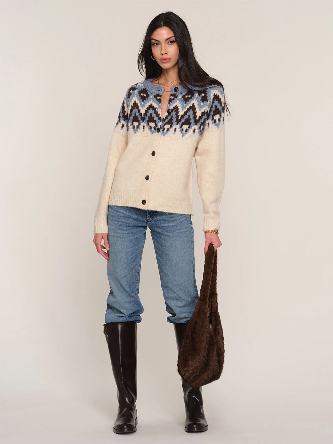 Griffin Cardi in Ivory