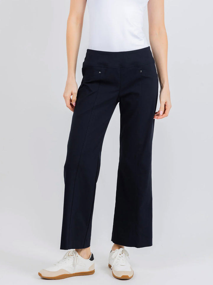 Control Stretch Gromet Pant in Navy
