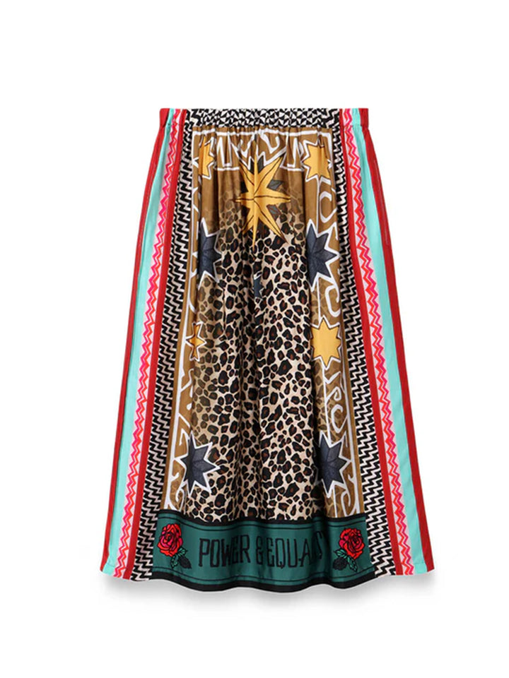 Hailey Printed Skirt in Yellow