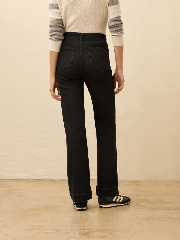 Stretch Terry Patch Pocket Pant in Onyx