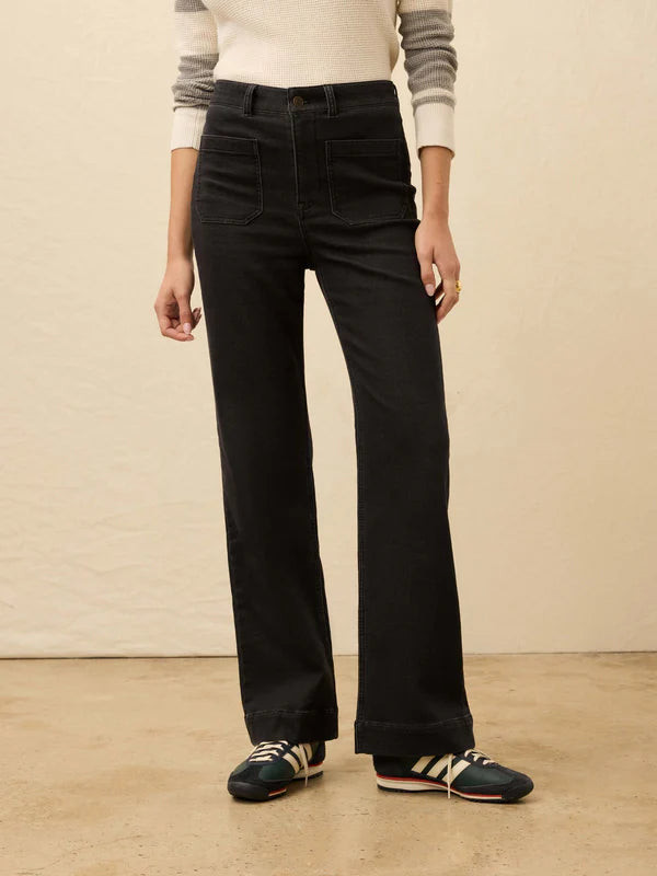Stretch Terry Patch Pocket Pant in Onyx