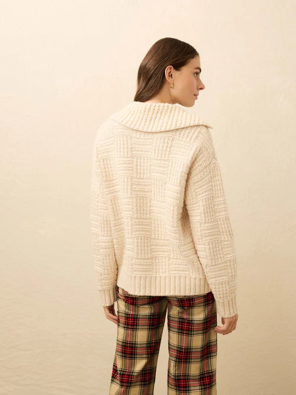 Heirloom Cotton Outback Cardigan in Cream