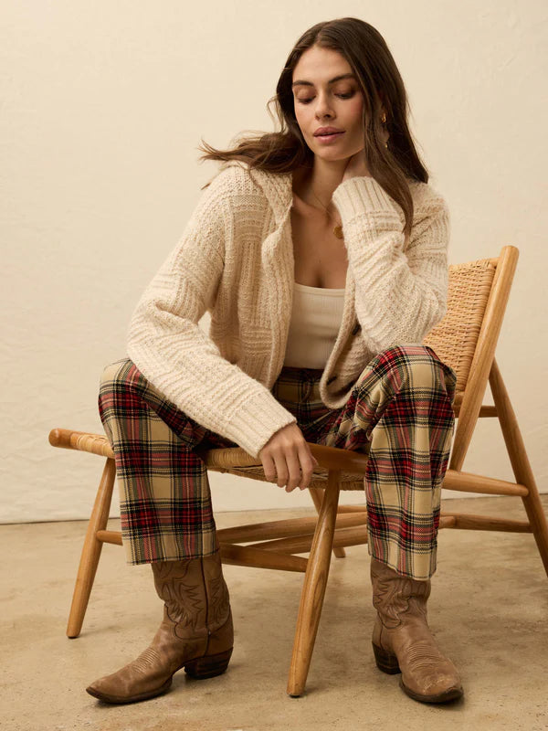 Heirloom Cotton Outback Cardigan in Cream