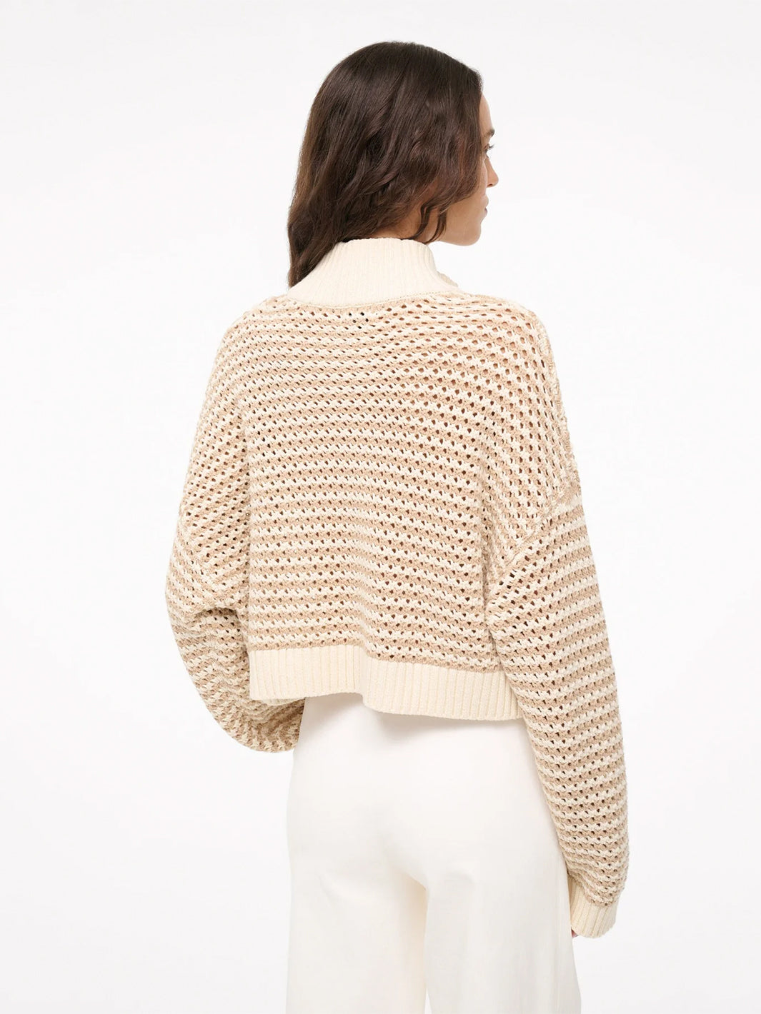 Crop Hampton Sweater in Breeze Creme