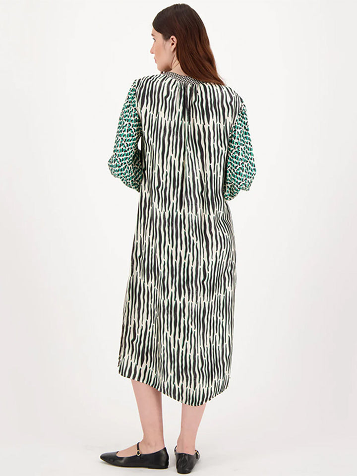 Hanna Placket Dress in Safari