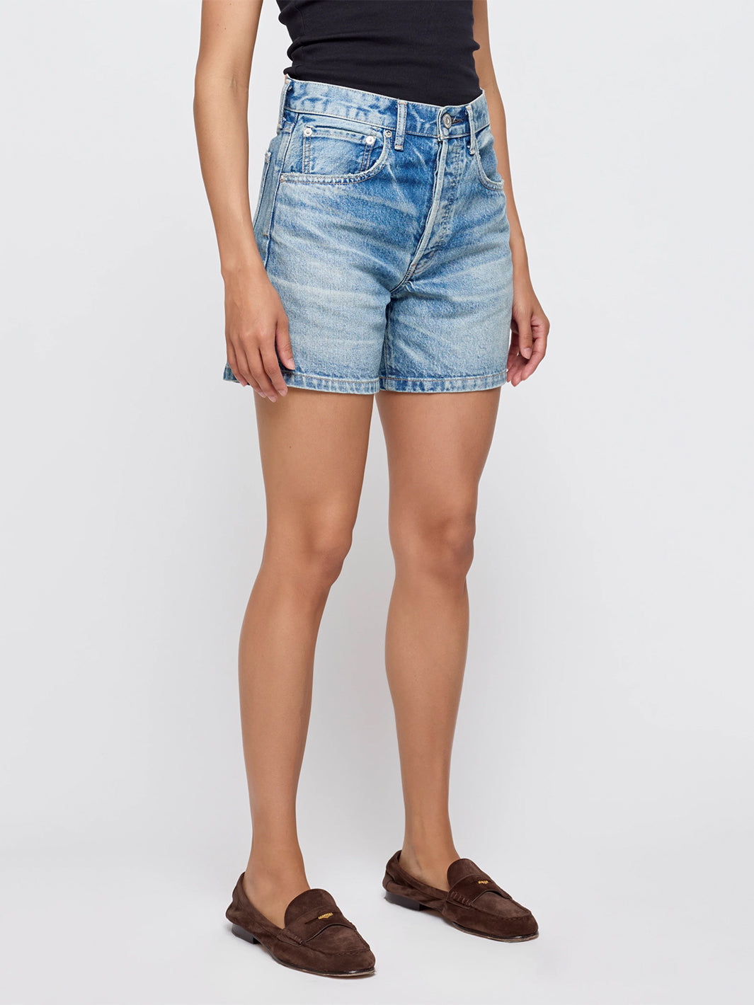Harrisburg Long Shorts in Light Blue