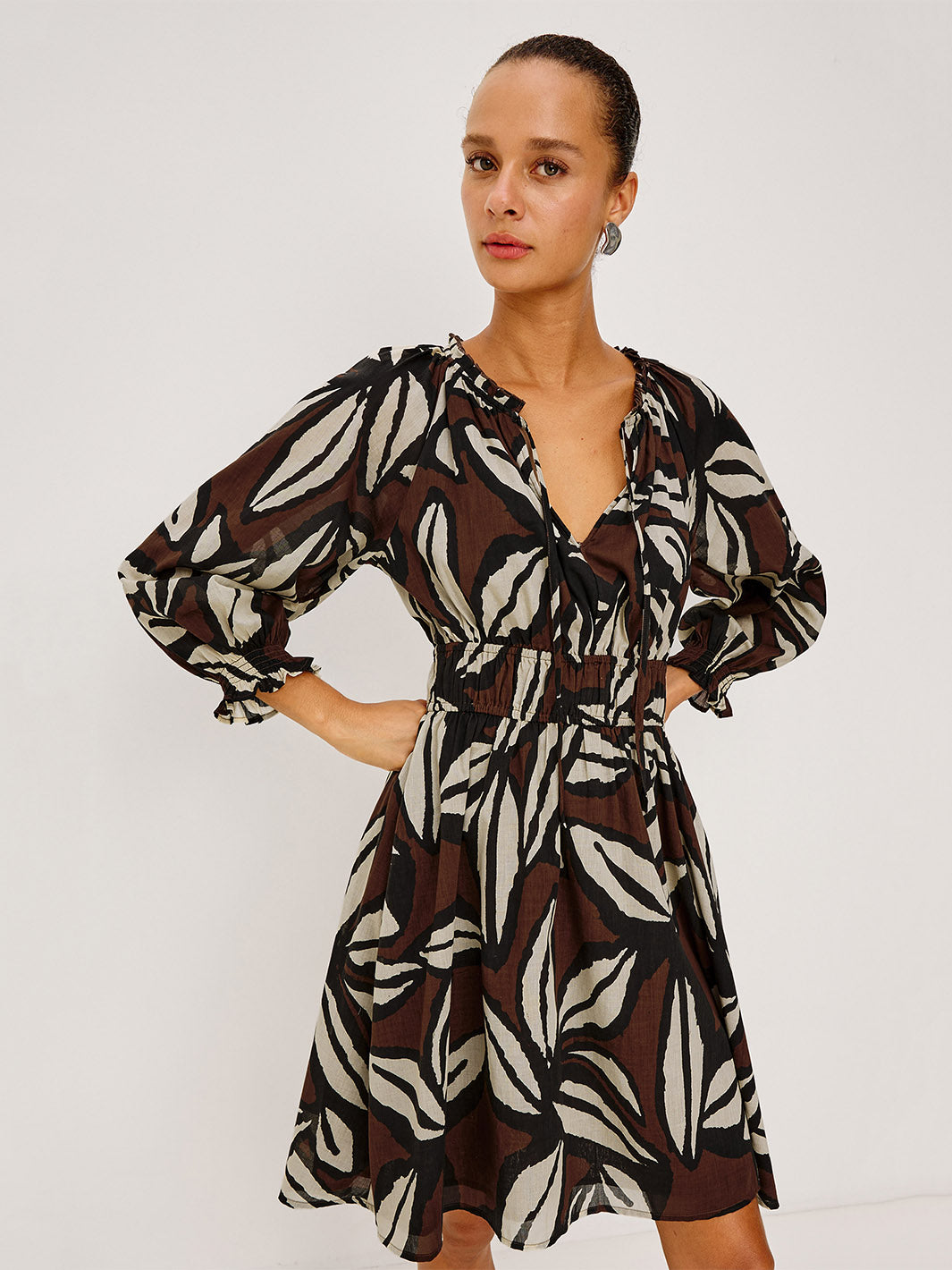 Hedley Dress in Cocoa Floral