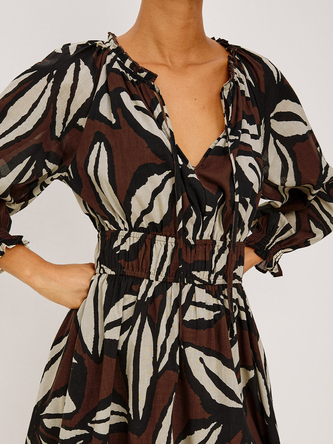Hedley Dress in Cocoa Floral