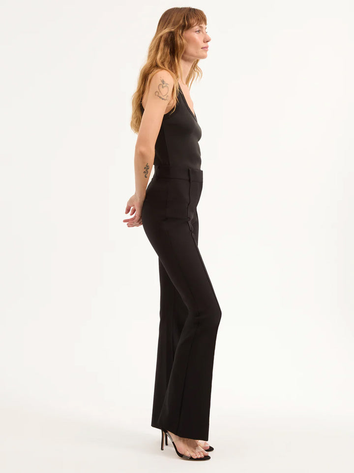 Hibiscus Scuba Pant in Black