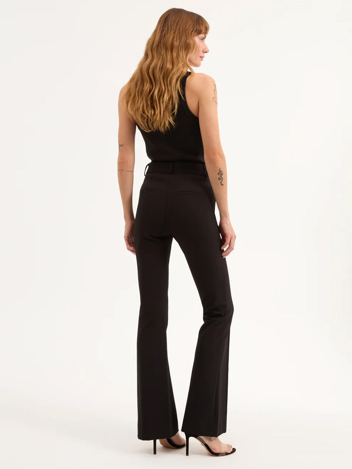 Hibiscus Scuba Pant in Black