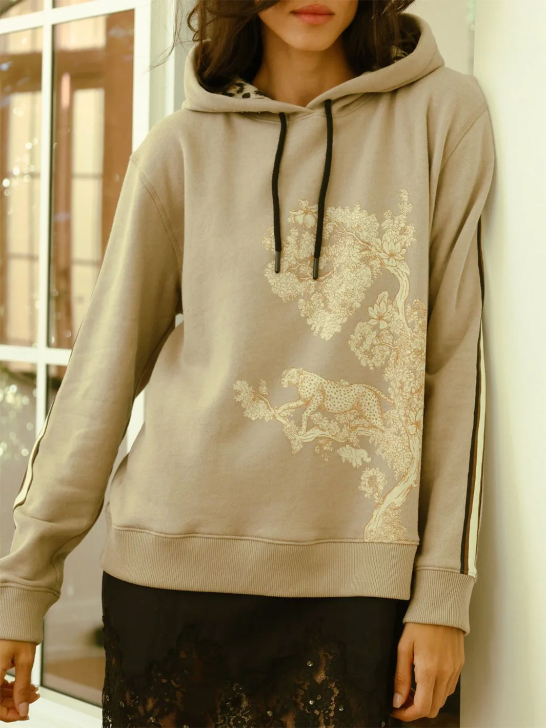 Hoodie in Botanic