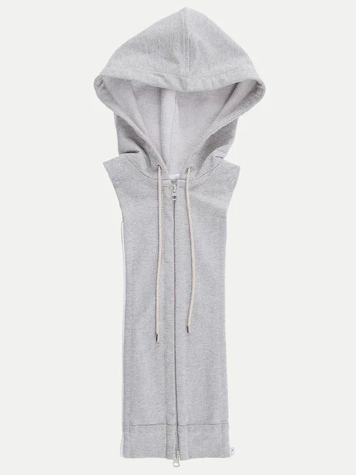 French Terry Hoodie Dickey in Heather Grey