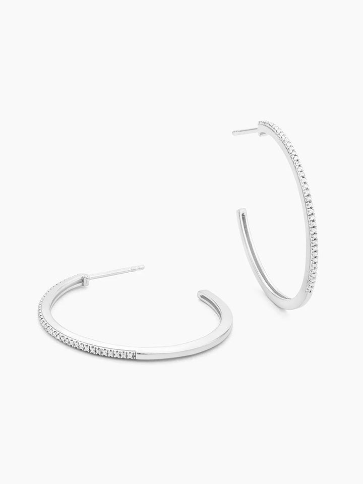 A Hoop Thing Hoop Earrings in Silver