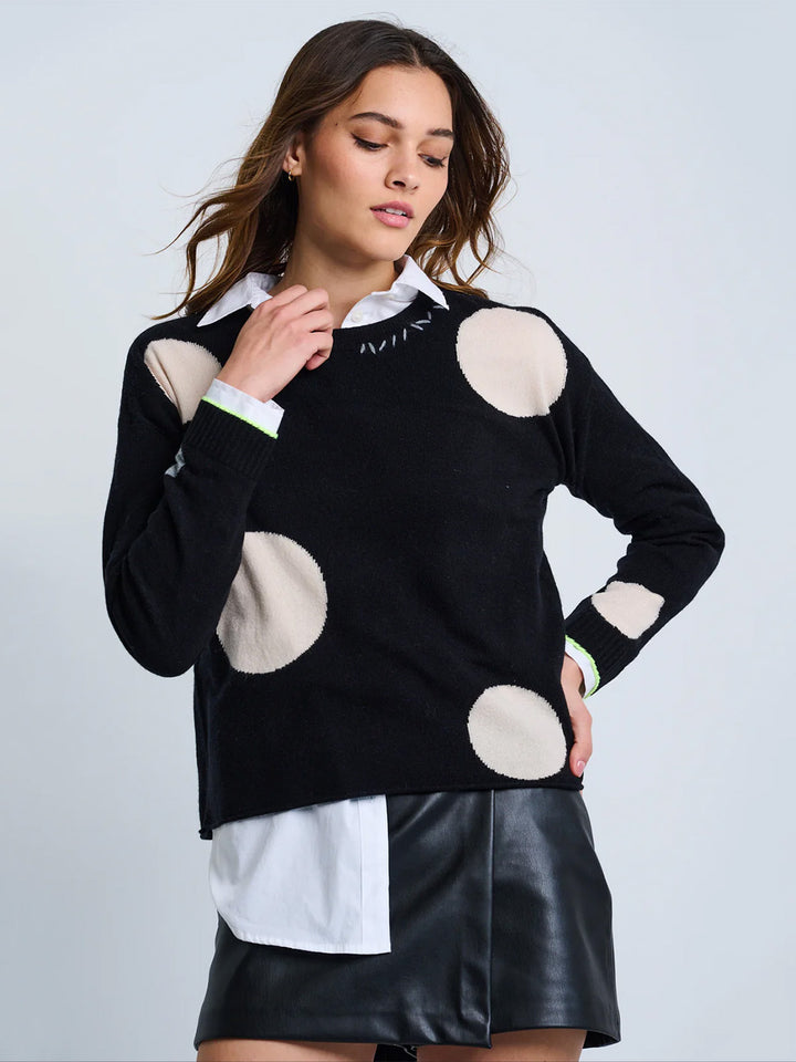 Hot For Dots Sweater in Black