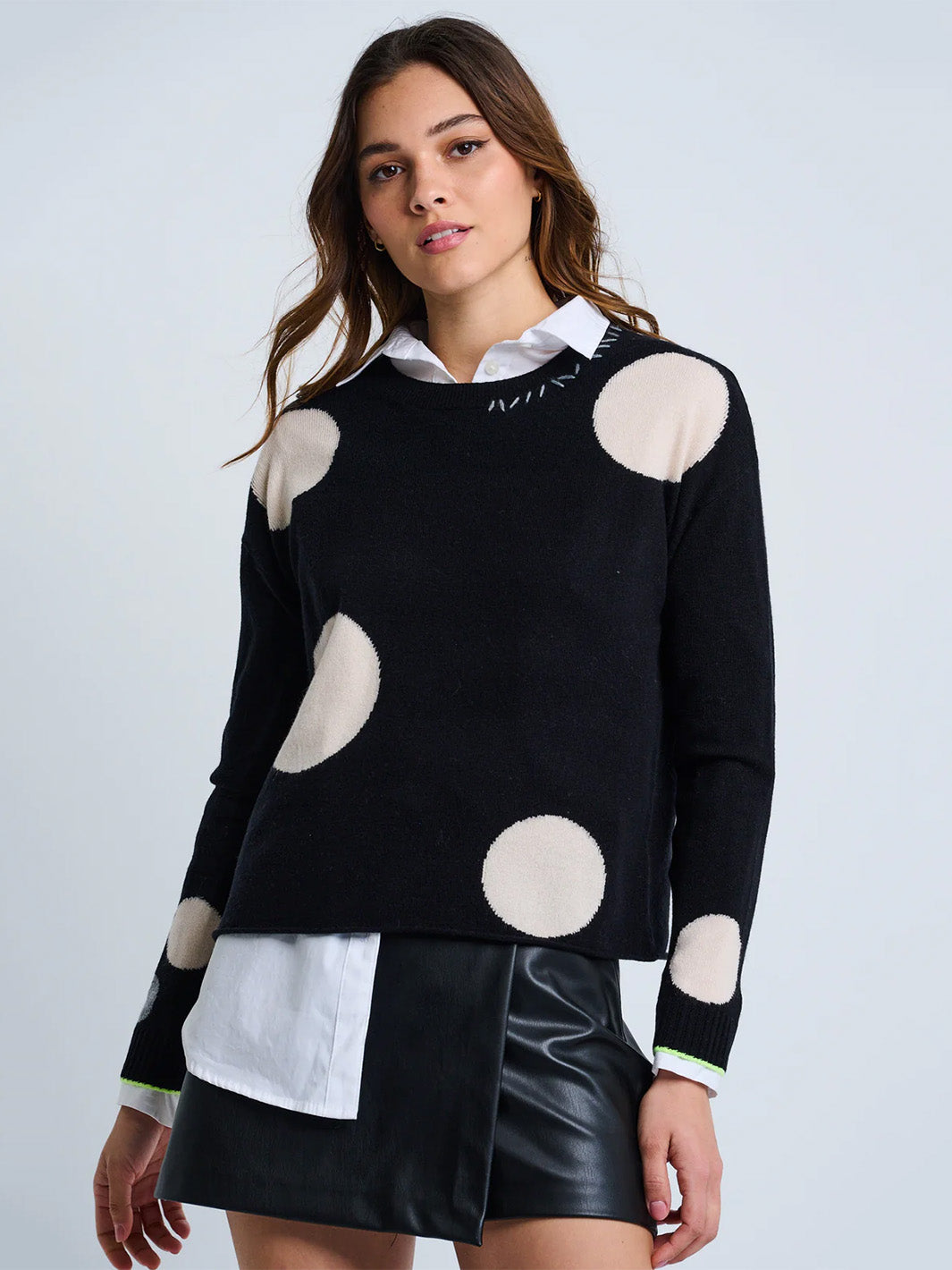 Hot For Dots Sweater in Black