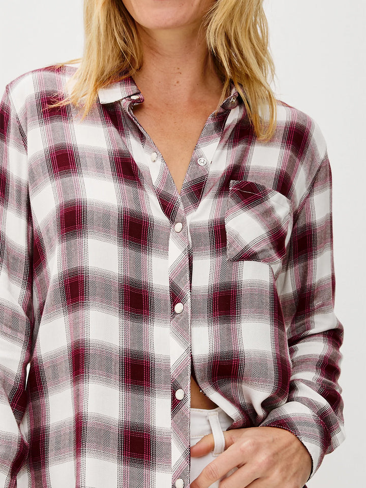 Hunter Shirt in Raspberry Wine