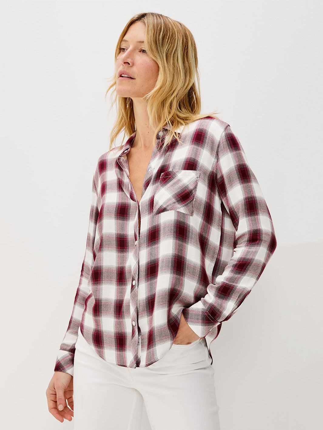 Hunter Shirt in Raspberry Wine