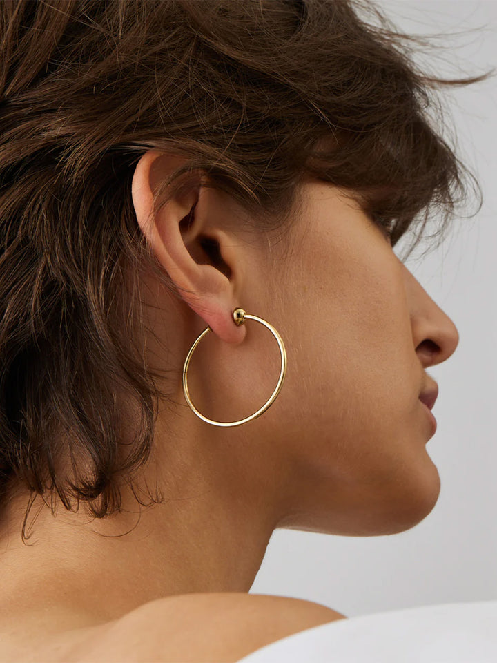 Icon Hoops Small in Gold