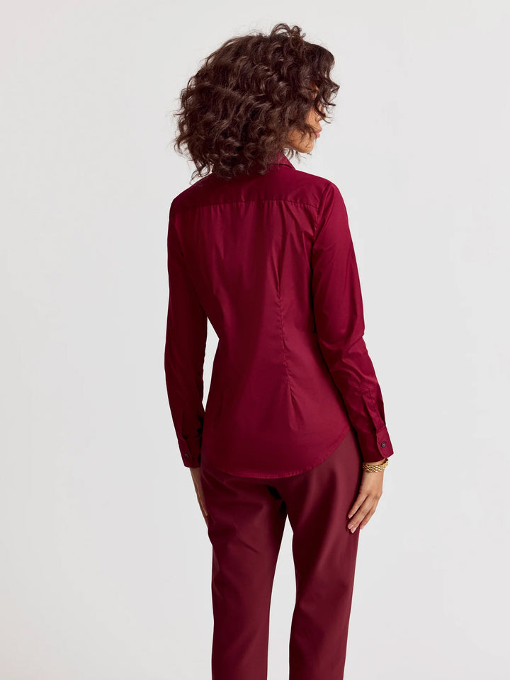 The Icon Shirt in Burgundy