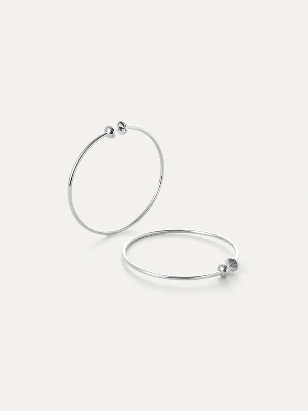 Icon Hoops Medium in Silver