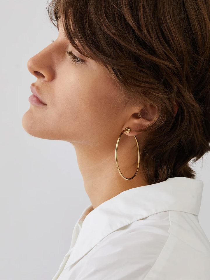Icon Hoops - Medium in Gold