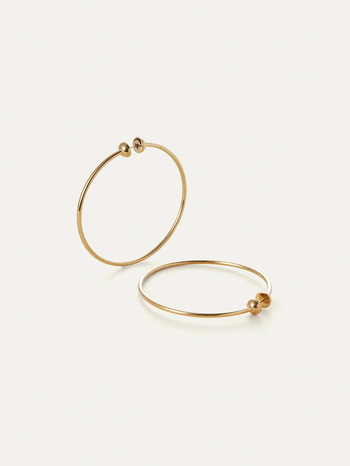 Icon Hoops - Medium in Gold
