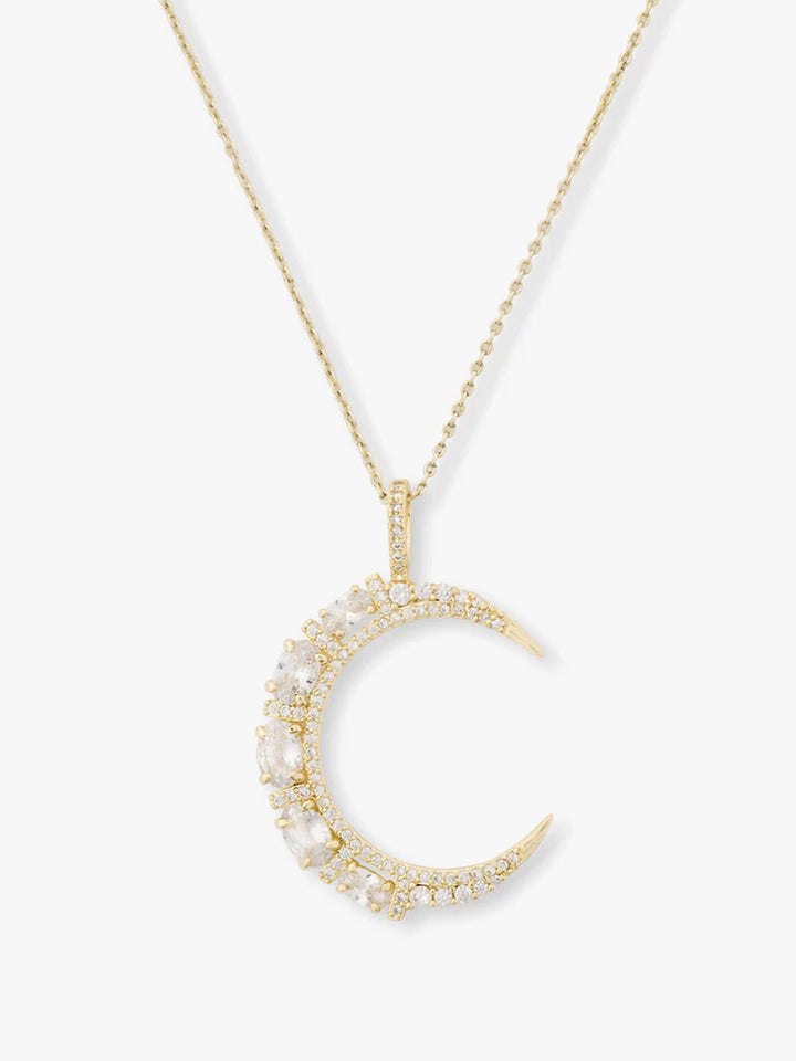 She's an Icon Moon Necklace in Gold