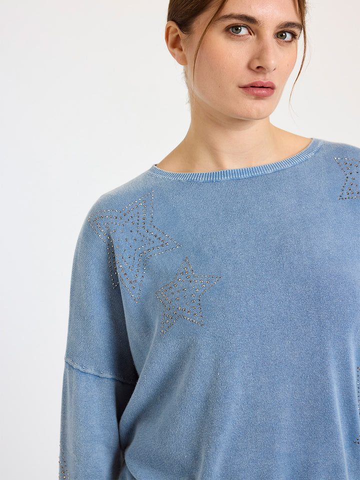 Ida Star Sweatshirt in Denim