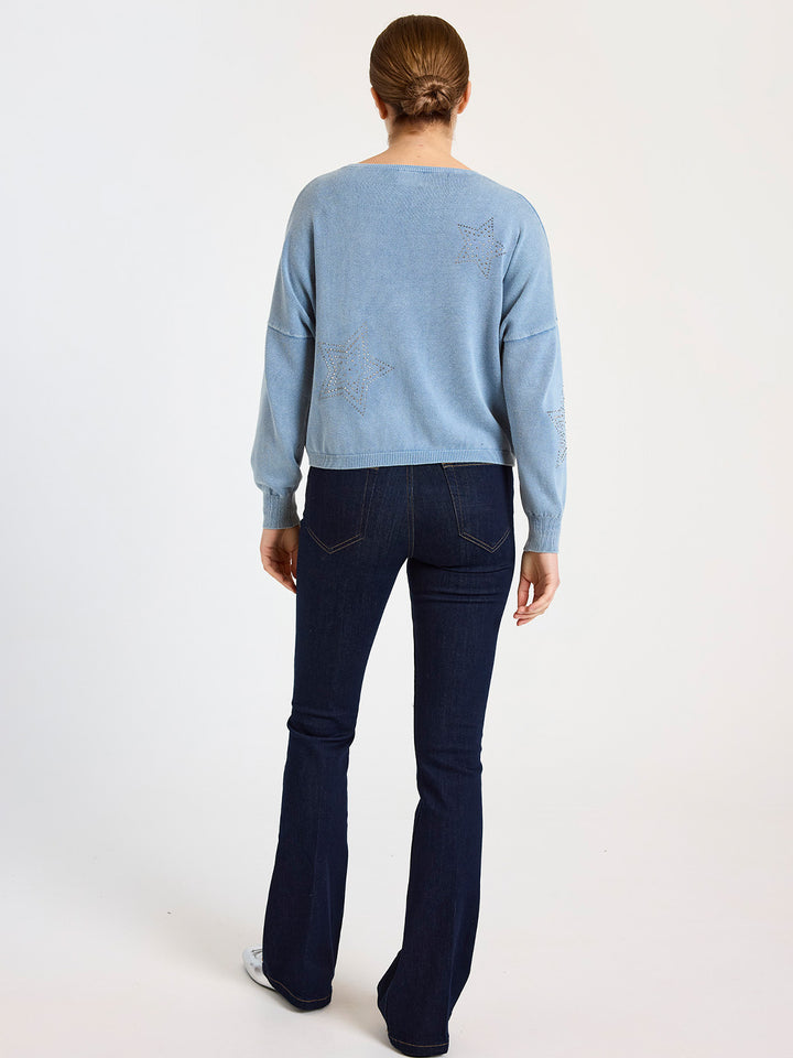 Ida Star Sweatshirt in Denim