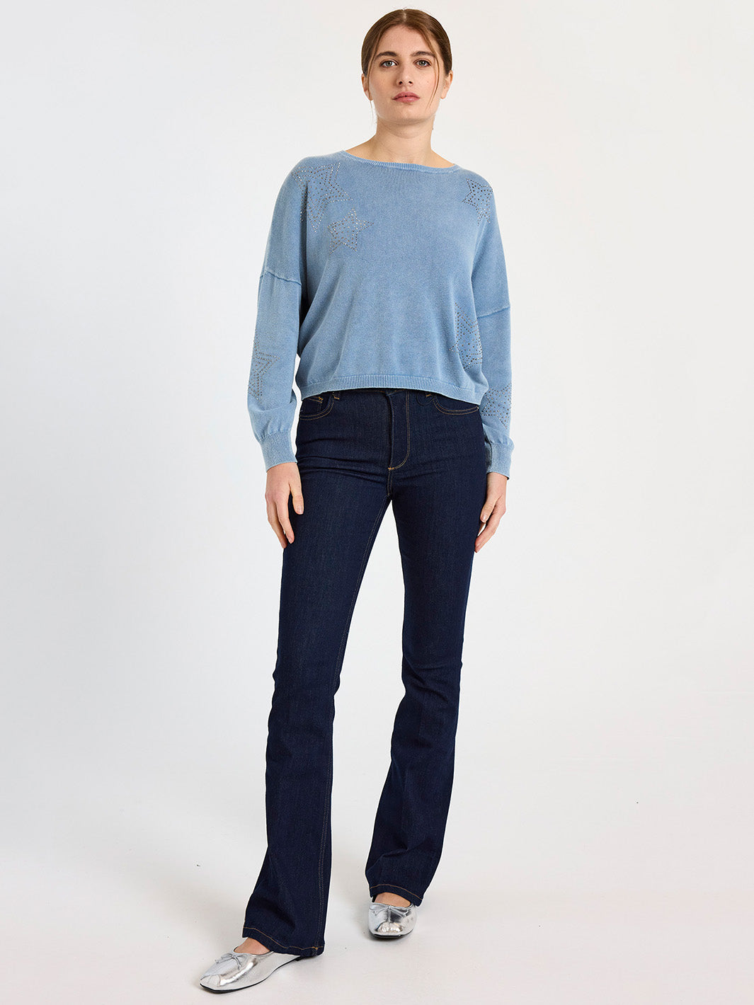 Ida Star Sweatshirt in Denim