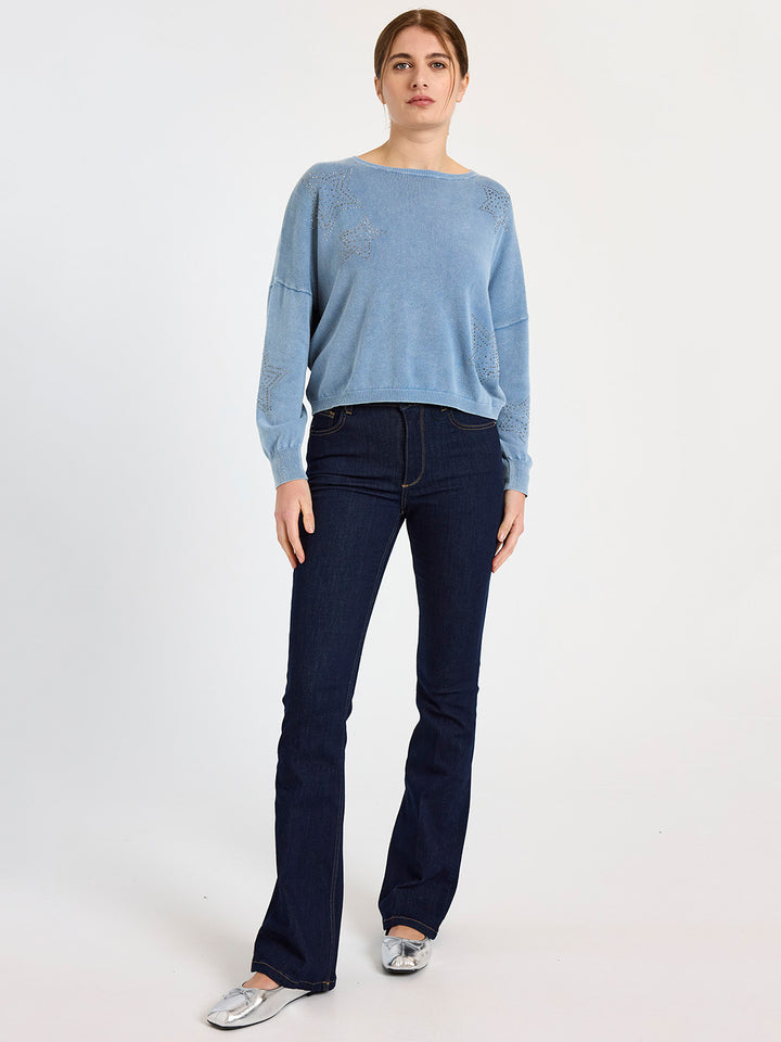 Ida Star Sweatshirt in Denim