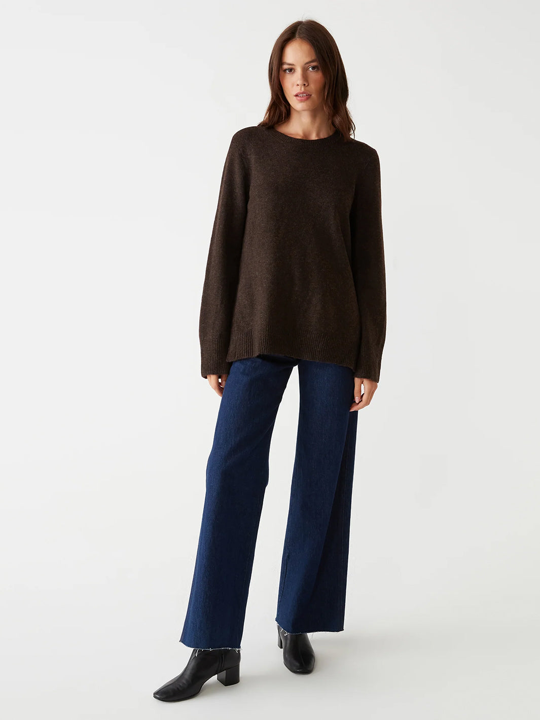 Imogen Crew Neck Sweater in Java