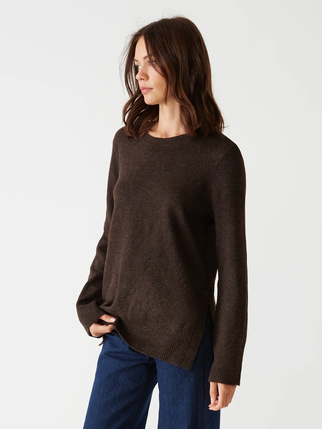 Imogen Crew Neck Sweater in Java