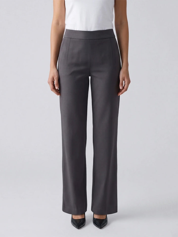Industry Satin Pull-On Pant in Pewter