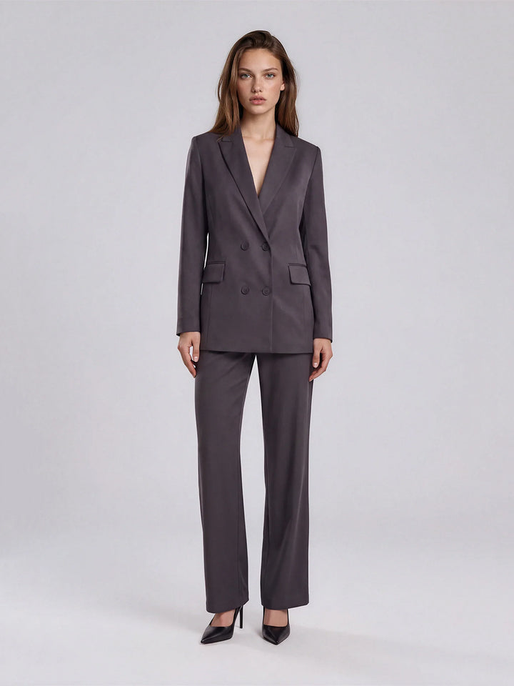 Industry Satin Pull-On Pant in Pewter