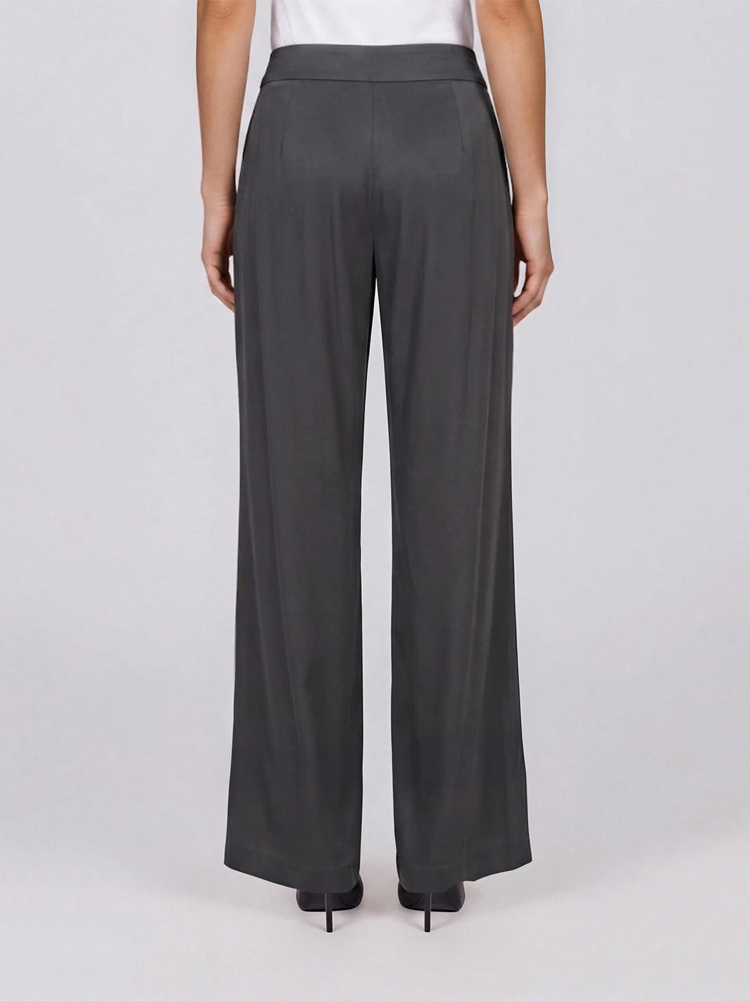 Industry Satin Pull-On Pant in Pewter