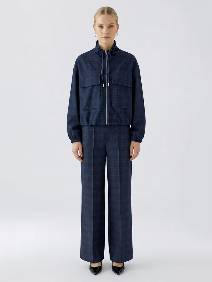 Jacket in Dark Blue Grey