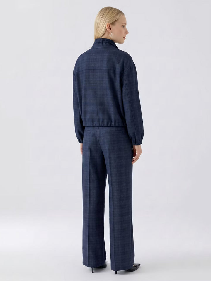 Jacket in Dark Blue Grey