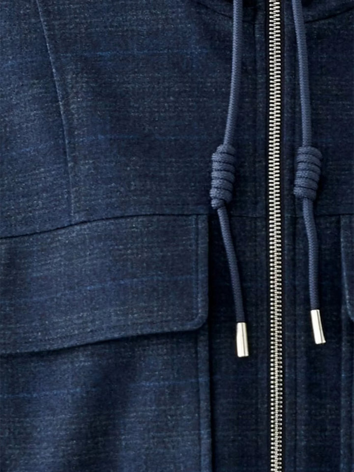 Jacket in Dark Blue Grey