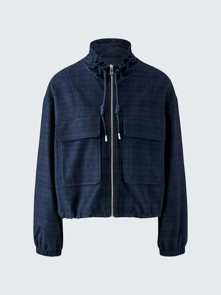 Jacket in Dark Blue Grey