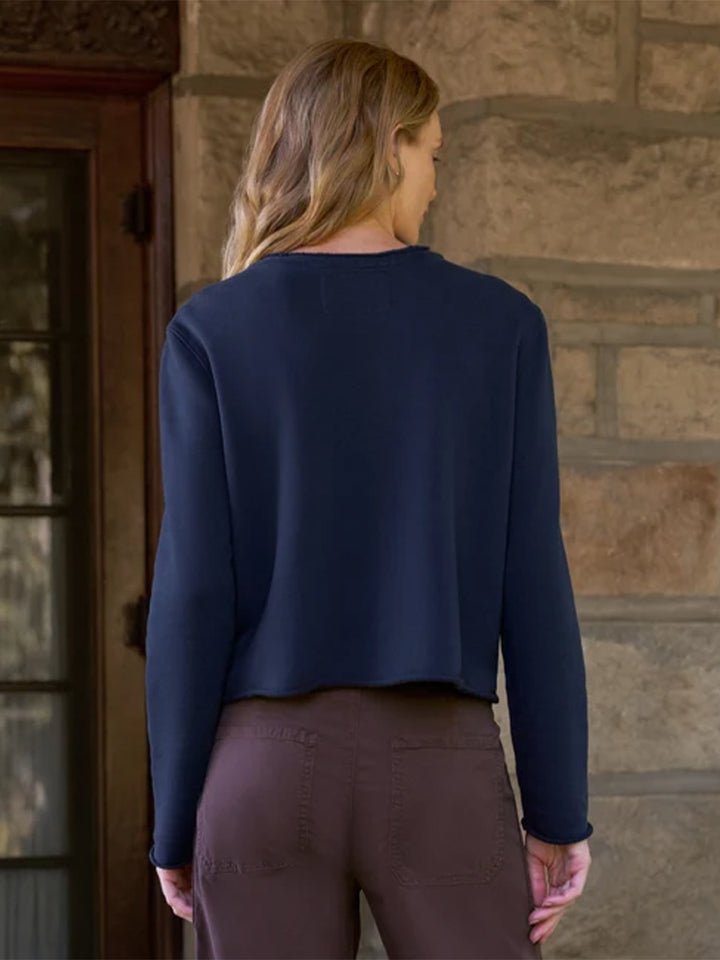 Jackie T-Shirt Cardigan in Classic Navy