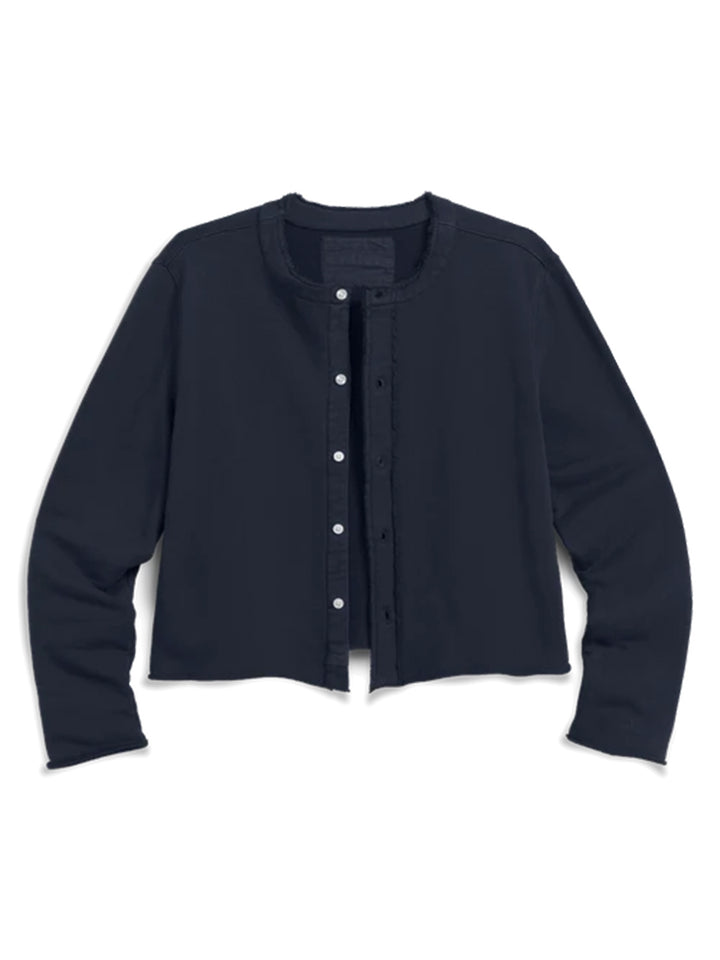 Jackie T-Shirt Cardigan in Classic Navy