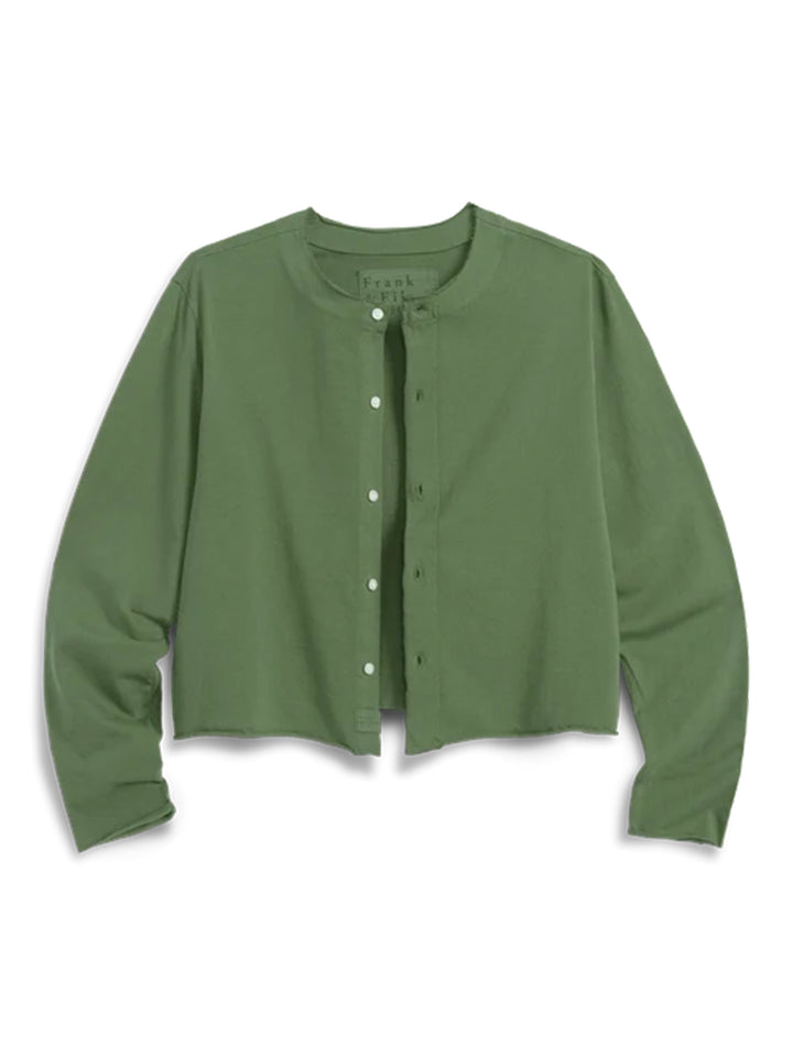 Jackie T-Shirt Cardigan in Nori