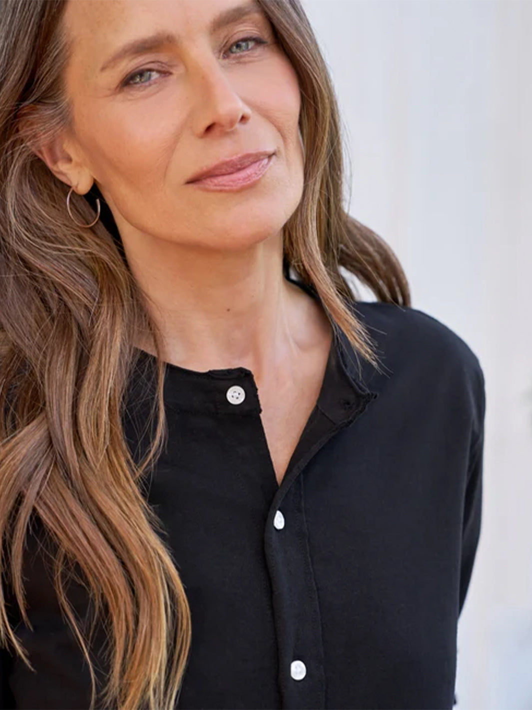 Jackie T-Shirt Cardigan in Black