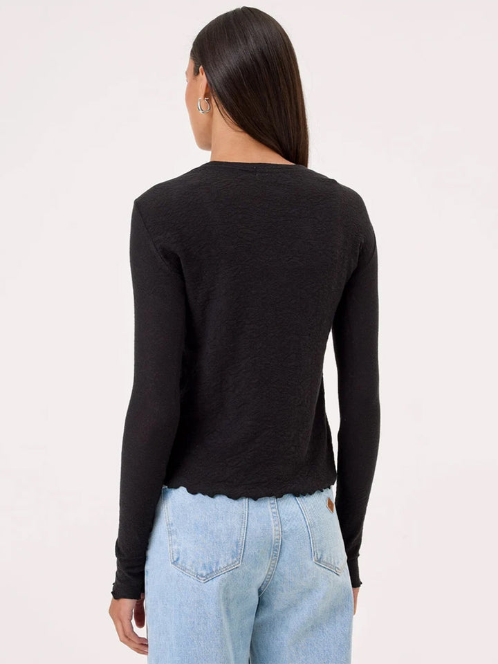 Love Story Long Sleeve Tee in Black